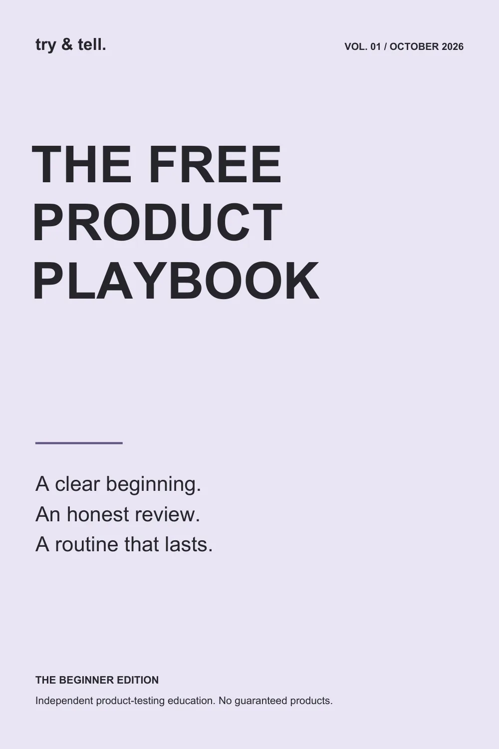 The Free Product Playbook cover